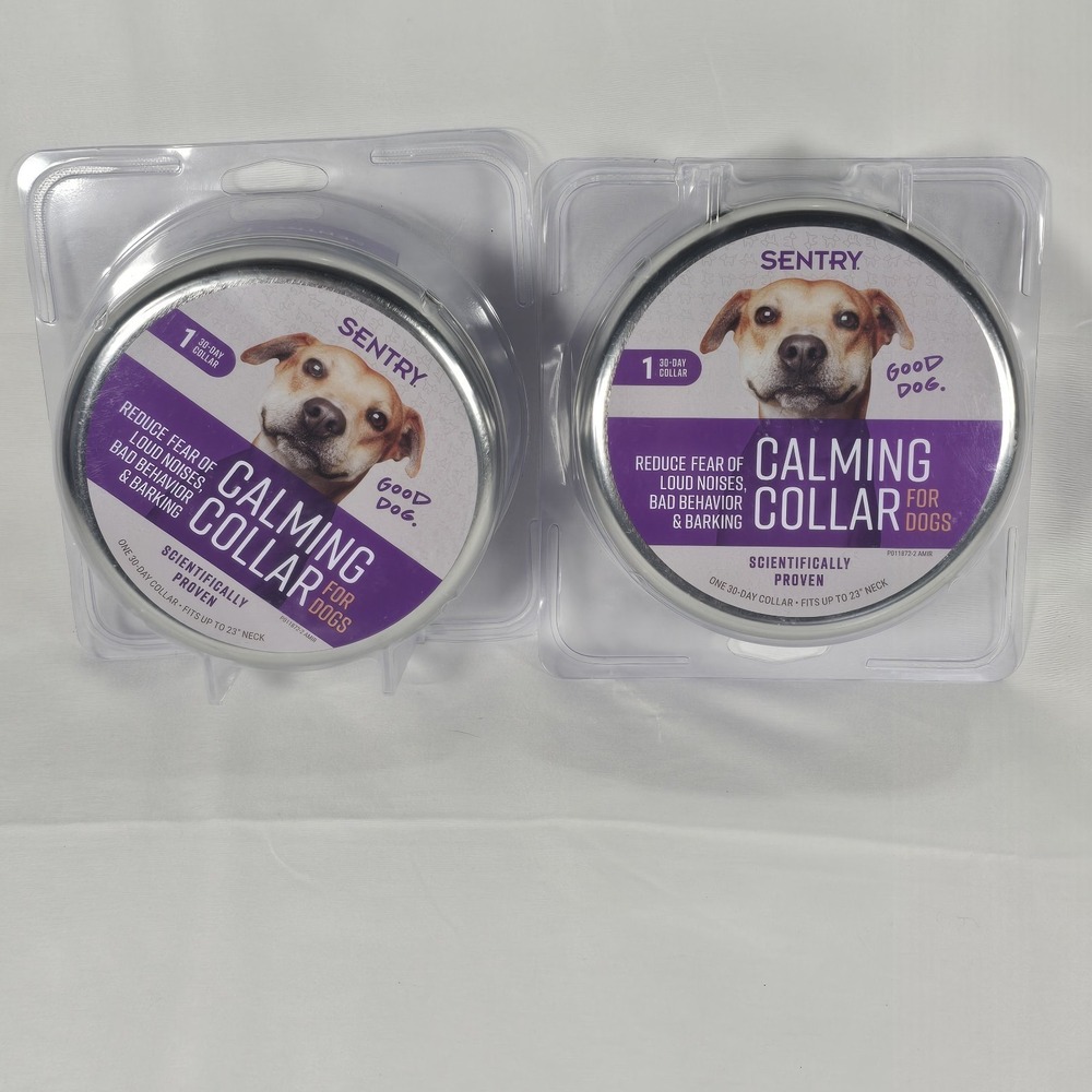 SENTRY Dog Calming Collar 2 Pack Separation Anxiety Stress Relief